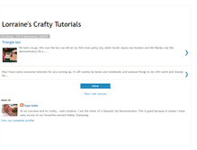 Tablet Screenshot of lorrainescraftytutorials.blogspot.com