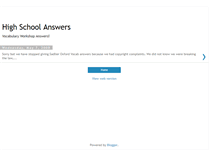 Tablet Screenshot of highschoolanswers.blogspot.com