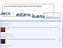 Tablet Screenshot of danceoftheautumnleaves.blogspot.com