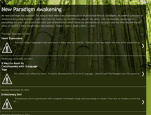 Tablet Screenshot of newparadigmawakening.blogspot.com