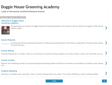 Tablet Screenshot of doggiehousegroomingacademy.blogspot.com