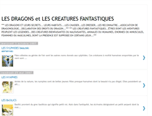 Tablet Screenshot of lesdragonslescreaturesfantastiques.blogspot.com