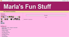 Desktop Screenshot of marlasfunstuff.blogspot.com