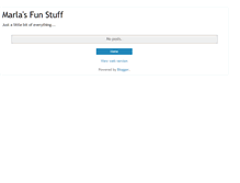 Tablet Screenshot of marlasfunstuff.blogspot.com