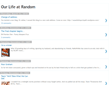 Tablet Screenshot of ourlifeatrandom.blogspot.com