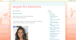 Desktop Screenshot of meganfoxhairstyles.blogspot.com