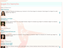 Tablet Screenshot of meganfoxhairstyles.blogspot.com