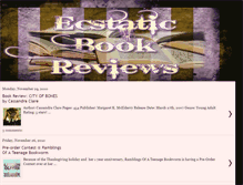 Tablet Screenshot of ecstaticbookreviews.blogspot.com