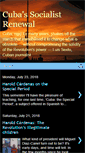 Mobile Screenshot of cubasocialistrenewal.blogspot.com