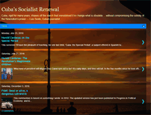 Tablet Screenshot of cubasocialistrenewal.blogspot.com