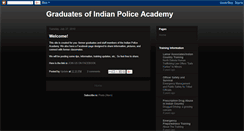 Desktop Screenshot of indianpoliceacademy.blogspot.com