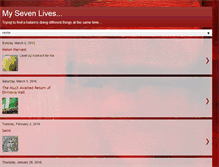 Tablet Screenshot of mysevenlives.blogspot.com