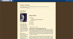 Desktop Screenshot of nickyjpoolewritings.blogspot.com