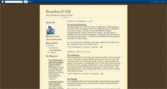 Desktop Screenshot of brandondhill.blogspot.com