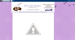 Desktop Screenshot of justlikefamilyhomecare.blogspot.com