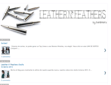 Tablet Screenshot of leathernfeathers.blogspot.com