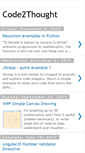 Mobile Screenshot of code2thought.blogspot.com