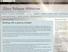 Tablet Screenshot of gloryreleaseministries.blogspot.com