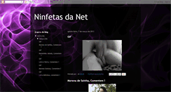 Desktop Screenshot of ninfetasdanet.blogspot.com