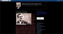 Desktop Screenshot of organizacionmarxista.blogspot.com