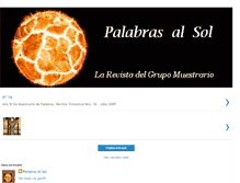 Tablet Screenshot of palabrasalsol-larevista.blogspot.com