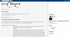 Desktop Screenshot of jurydemand.blogspot.com