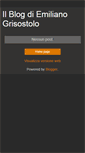 Mobile Screenshot of emilianogrisostolo.blogspot.com