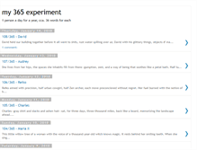 Tablet Screenshot of mythreesixtyfive.blogspot.com