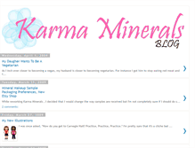 Tablet Screenshot of karmaminerals.blogspot.com