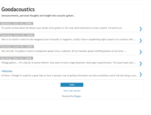 Tablet Screenshot of goodacoustic.blogspot.com