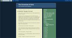Desktop Screenshot of chroniclesofchris.blogspot.com