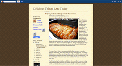 Desktop Screenshot of deliciousthingsiatetoday.blogspot.com