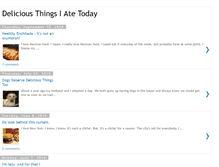 Tablet Screenshot of deliciousthingsiatetoday.blogspot.com