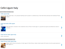 Tablet Screenshot of celle-ligure-italy.blogspot.com