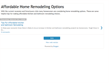 Tablet Screenshot of homeimprovemntremodelingoptions.blogspot.com