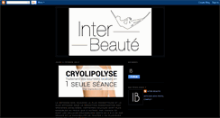 Desktop Screenshot of inter-beaute.blogspot.com