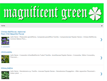 Tablet Screenshot of magnificentgreen.blogspot.com