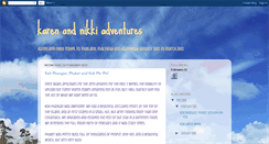 Desktop Screenshot of karenandnikkiadventures.blogspot.com