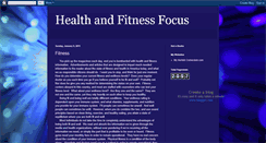 Desktop Screenshot of healthandfitnessfocus.blogspot.com