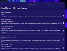 Tablet Screenshot of healthandfitnessfocus.blogspot.com