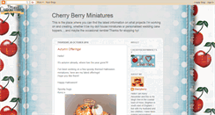 Desktop Screenshot of cherryberryminiatures.blogspot.com