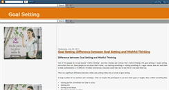Desktop Screenshot of goal-target-setting.blogspot.com