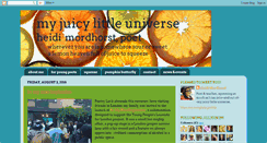 Desktop Screenshot of myjuicylittleuniverse.blogspot.com