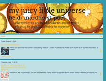 Tablet Screenshot of myjuicylittleuniverse.blogspot.com