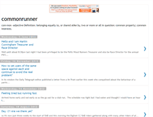 Tablet Screenshot of commonrunner.blogspot.com