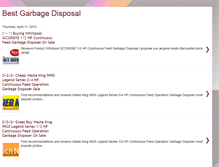 Tablet Screenshot of bestgarbagedisposals.blogspot.com