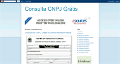 Desktop Screenshot of consultacnpjgratisreceitafederal.blogspot.com