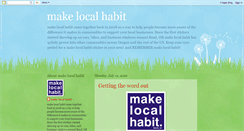Desktop Screenshot of makelocalhabit.blogspot.com