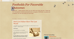 Desktop Screenshot of footholds.blogspot.com