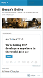 Mobile Screenshot of beccasbyline.blogspot.com